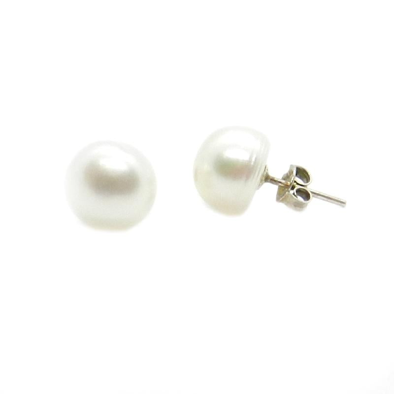 Juego de Aretes y Dije de Perla Cultivada AAA blanca de 9-10mm con cadena de Plata .925 Ley